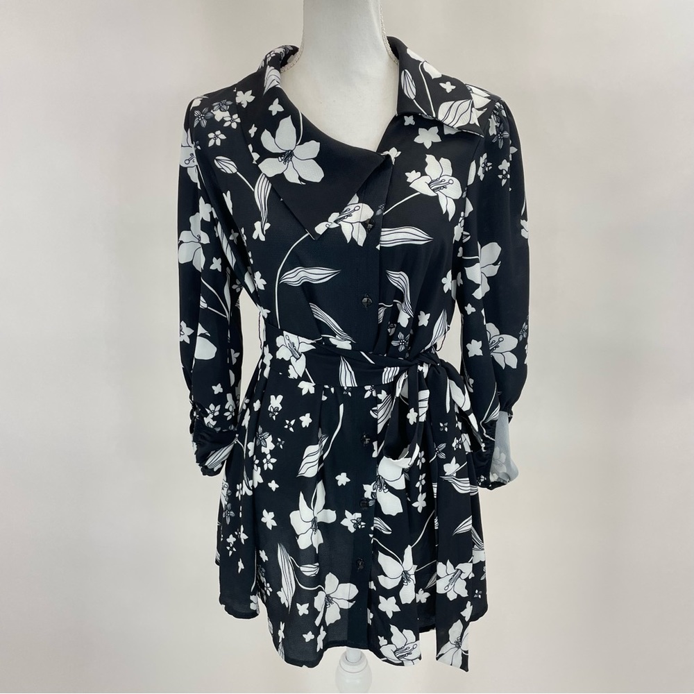 Kimi + Kai Maternity Top Medium Black & White